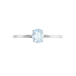 Outlet Histoire d'Or Bague Valentino Or Blanc Topaze or blanc topaze bleu sky