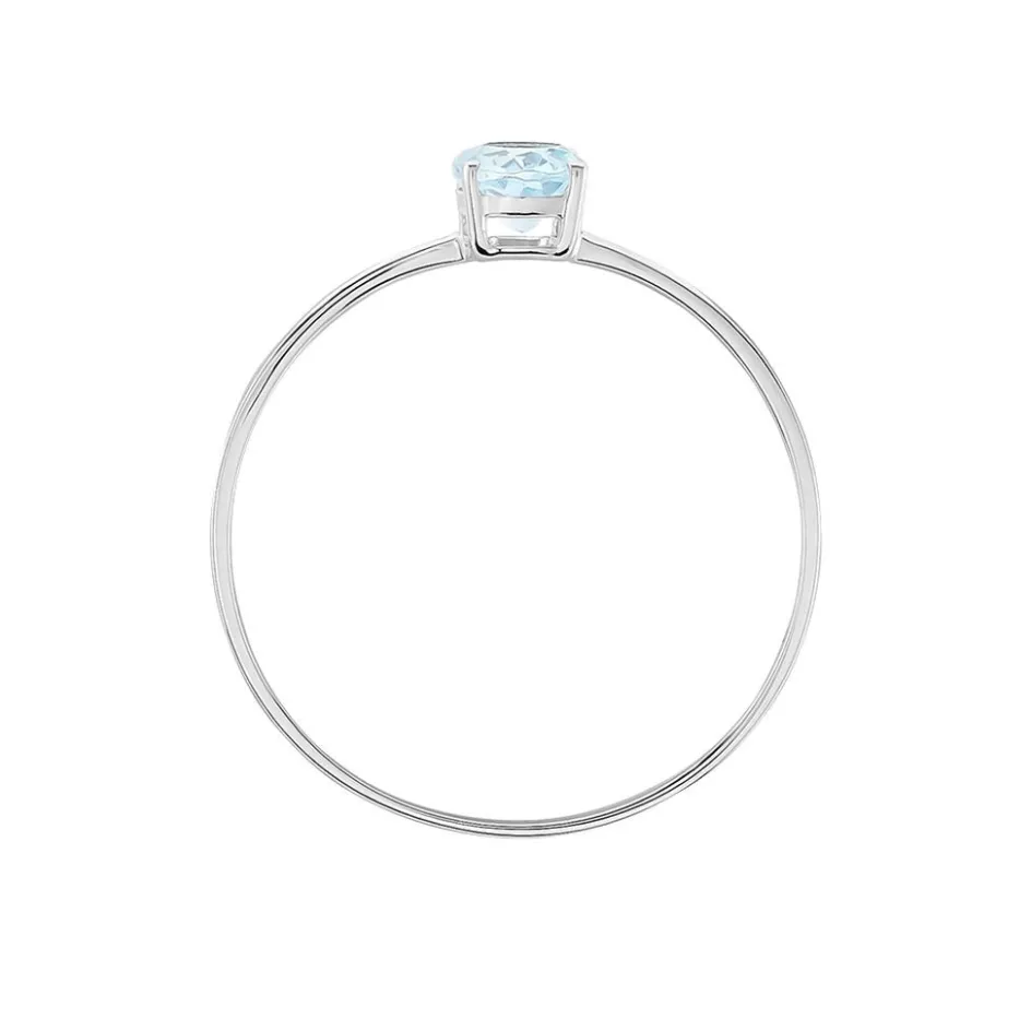 Outlet Histoire d'Or Bague Valentino Or Blanc Topaze or blanc topaze bleu sky
