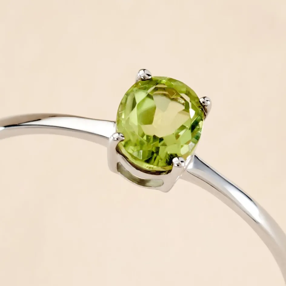 Histoire d'Or Bague Valentino Or Blanc Péridot* Bagues|Bagues Avec Pierre