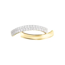 Clearance Histoire d'Or Bague Vero De Zirconium or jaune oxyde