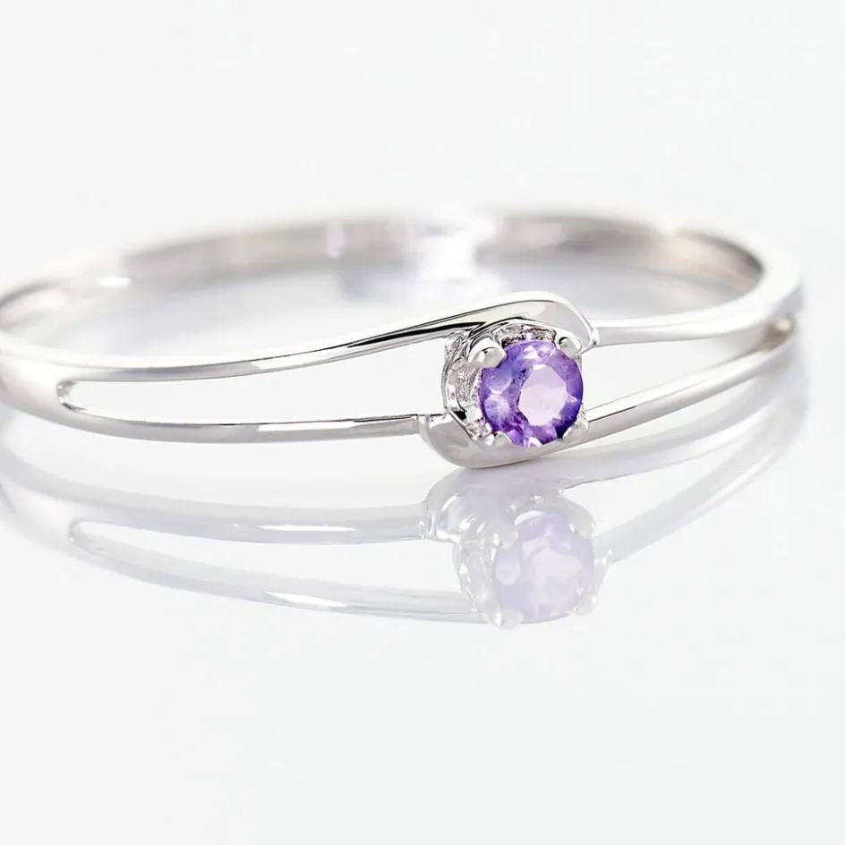 Histoire d'Or Bague Veroucha Or Blanc Amethyste* Bagues|Bagues Avec Pierre
