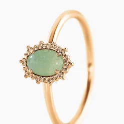 Histoire d'Or Bague Vintage Love Plaqué Or Jaune Aventurine* Bagues|Bagues Fantaisie