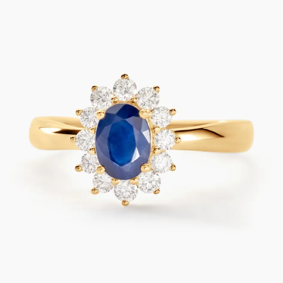 New Histoire d'Or Bague Vladimir or jaune saphir