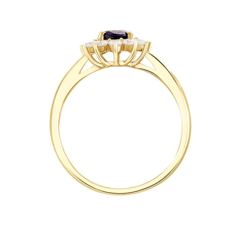 New Histoire d'Or Bague Vladimir or jaune saphir