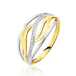Best Histoire d'Or Bague Volcania Or Bicolore Diamant