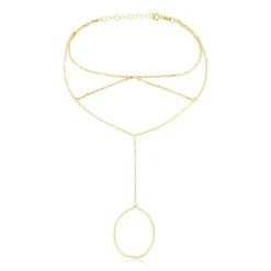 Online Histoire d'Or Bijou De Main Irina argent jaune