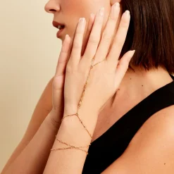 Discount Histoire d'Or Bijou De Main Lodi Acier Jaune