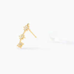 Outlet Histoire d'Or Bijou D'oreille Unitaire Arn Or Jaune Oxyde De Zirconium