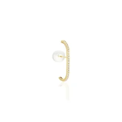 Clearance Histoire d'Or Bijou D'oreille Unitaire Mostyn Or Jaune Oxyde De Zirconium