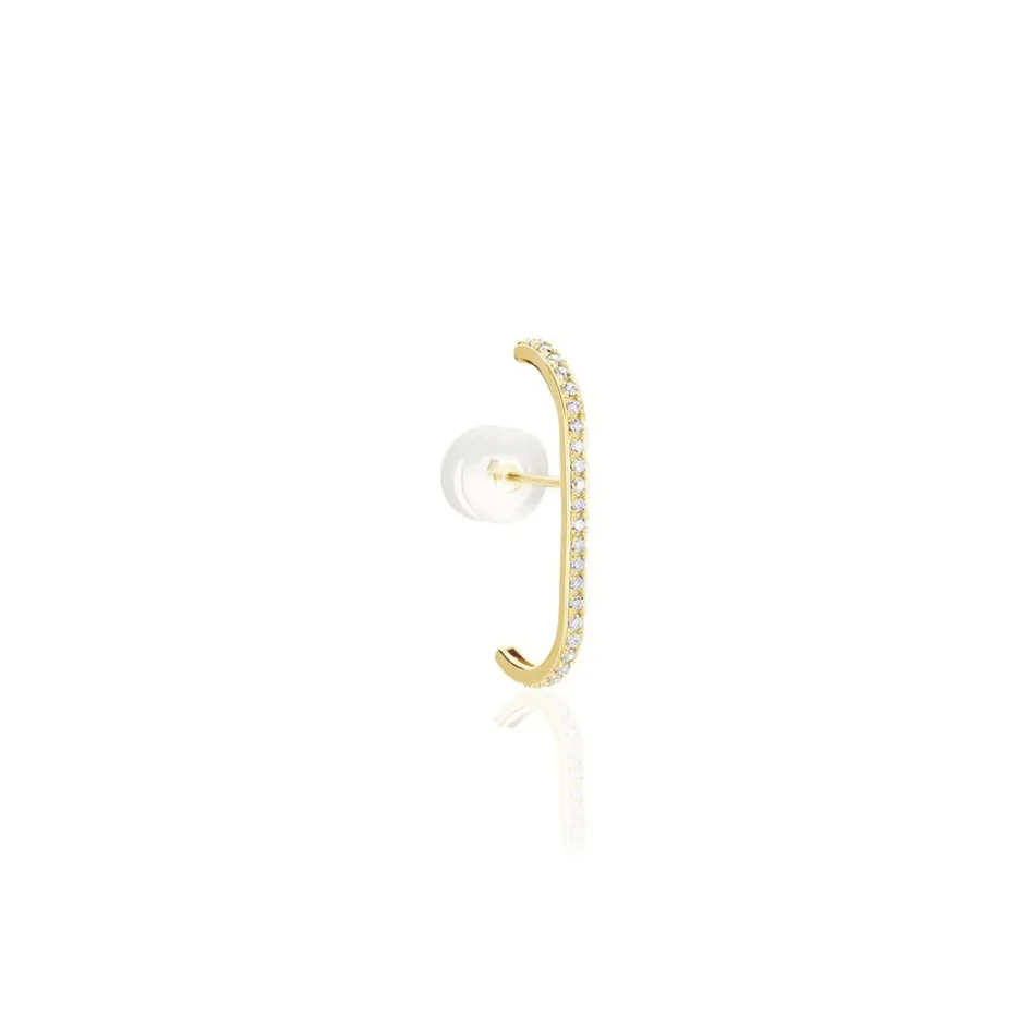 Clearance Histoire d'Or Bijou D'oreille Unitaire Mostyn Or Jaune Oxyde De Zirconium