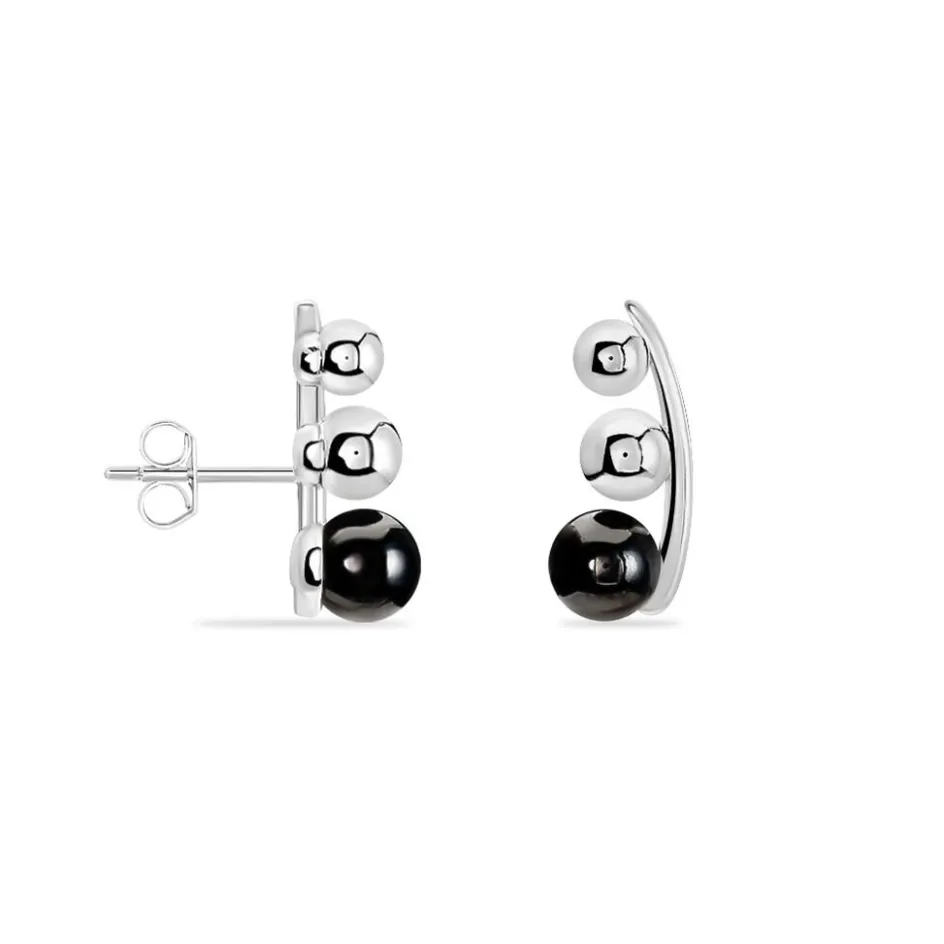 Clearance Histoire d'Or Bijoux D'oreilles Cleya Argent Blanc Céramique