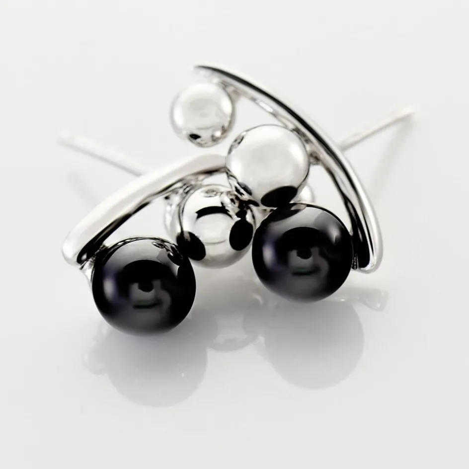 Clearance Histoire d'Or Bijoux D'oreilles Cleya Argent Blanc Céramique