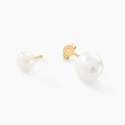 Clearance Histoire d'Or Bijoux D'oreilles Metisse Or Jaune Perle De Culture