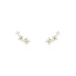 Clearance Histoire d'Or Bijoux D'oreilles Raffaele Or Jaune Oxyde De Zirconium