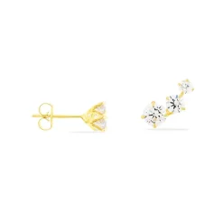 Clearance Histoire d'Or Bijoux D'oreilles Raffaele Or Jaune Oxyde De Zirconium