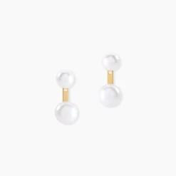 Best Histoire d'Or Bijoux D'oreilles Seona Or Jaune Perle De Culture