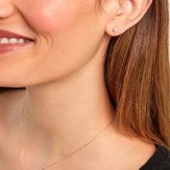 Histoire d'Or Boucle D'oreille Puce Unitaire Victoria or jaune diamant