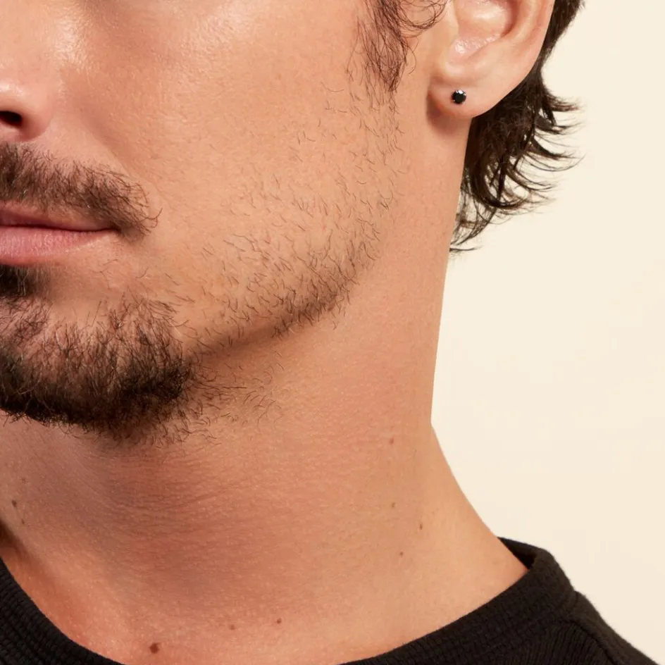 Histoire d'Or Boucle D'oreille Puce Unitaire Niels Argent Blanc Oxyde De Zirconium* Boucles D'Oreilles|Piercings D'Oreilles