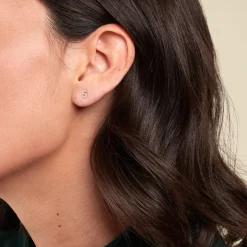 Best Histoire d'Or Boucle D'oreille Puce Unitaire Jodoca Or Jaune Oxyde De Zirconium