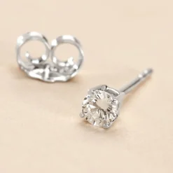 Sale Histoire d'Or Boucle D'oreille Puce Unitaire Victoria or blanc diamant