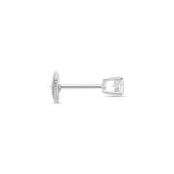 Clearance Histoire d'Or Boucle D'oreille Puce Unitaire Victoria or blanc diamant