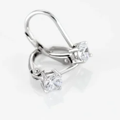 Outlet Histoire d'Or Boucles D'oreilles Dormeuses Argent Blanc Viventiol Oxyde De Zirconium