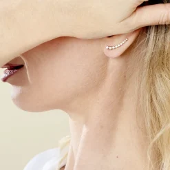 Best Histoire d'Or Boucles D'oreilles Grimpantes Plaqué Or Jaune Nazeli Oxyde