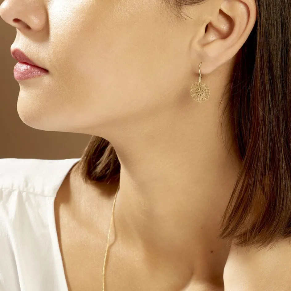 Clearance Histoire d'Or Boucles D'oreilles Pendantes Jovita Or Jaune