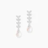 Sale Histoire d'Or Boucles D'oreilles Pendantes Giacobbe Argent Blanc Perle De Culture