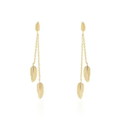 Outlet Histoire d'Or Boucles D'oreilles Pendantes Plaqué Or Jaune Libby