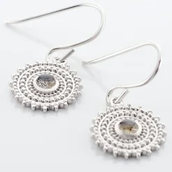 Best Histoire d'Or Boucles D'oreilles Pendantes Nyoko Argent Blanc Labradorite