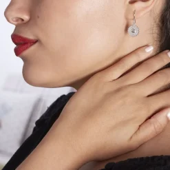 Best Histoire d'Or Boucles D'oreilles Pendantes Nyoko Argent Blanc Labradorite