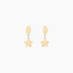 Sale Histoire d'Or Boucles D'oreilles Pendantes Alphonsine Etoile Or Jaune