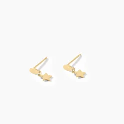Sale Histoire d'Or Boucles D'oreilles Pendantes Alphonsine Etoile Or Jaune