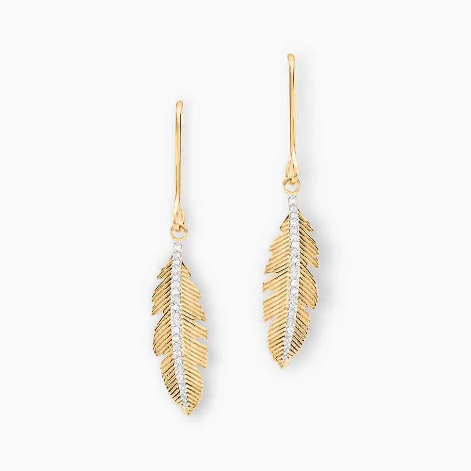 Clearance Histoire d'Or Boucles D'oreilles Pendantes Paola Or Jaune Diamant