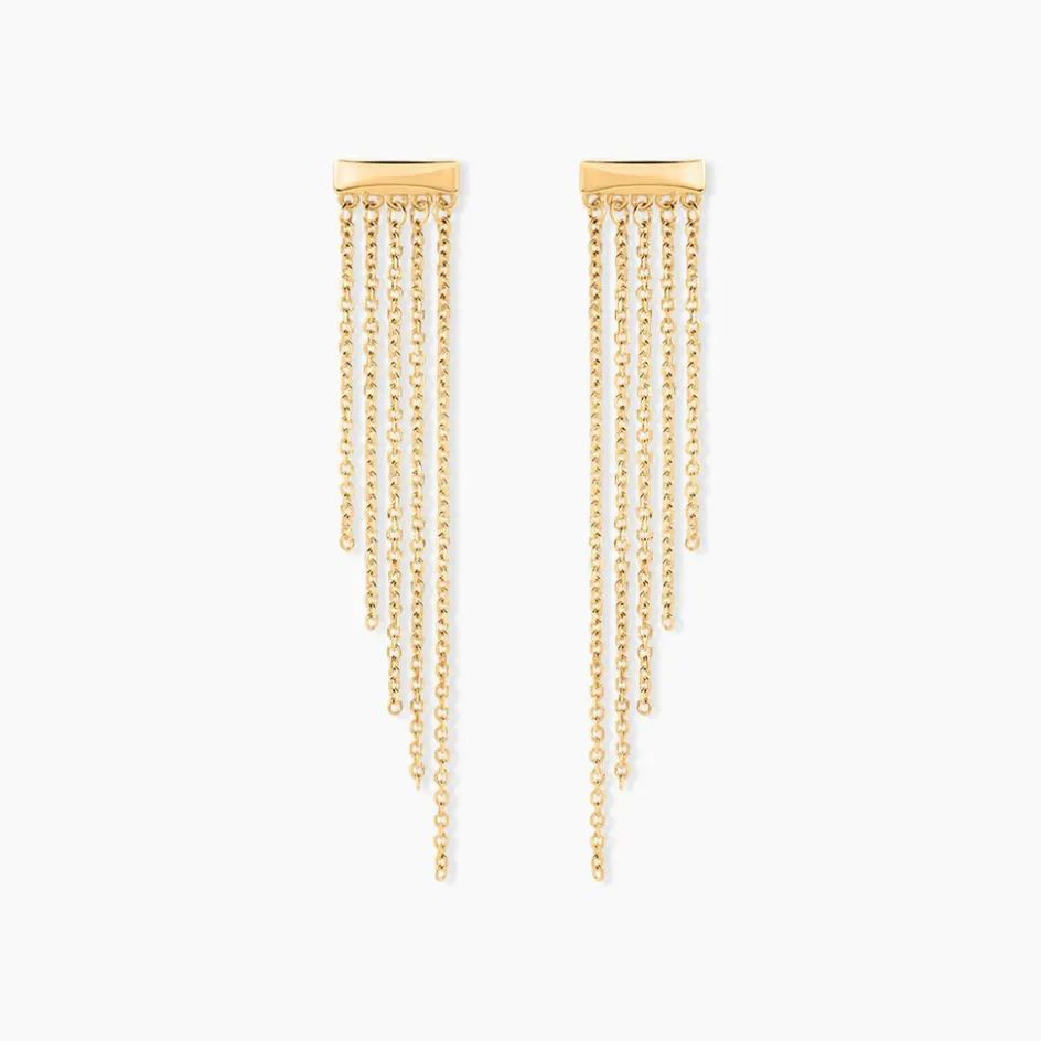 Best Histoire d'Or Boucles D'oreilles Pendantes Brin D'or Or Jaune