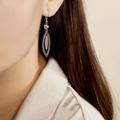 Outlet Histoire d'Or Boucles D'oreilles Pendantes Lucinda Argent Blanc