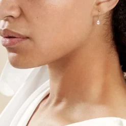 Hot Histoire d'Or Boucles D'oreilles Pendantes Goutte De Zirconium or jaune oxyde