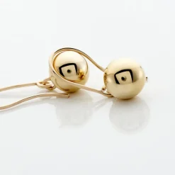 Clearance Histoire d'Or Boucles D'oreilles Pendantes Fidelia Boules Or Jaune
