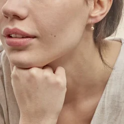 Clearance Histoire d'Or Boucles D'oreilles Pendantes Fidelia Boules Or Jaune