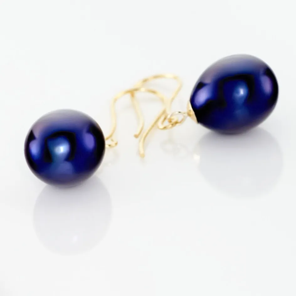 Clearance Histoire d'Or Boucles D'oreilles Pendantes Severiane Or Jaune Perle De Culture