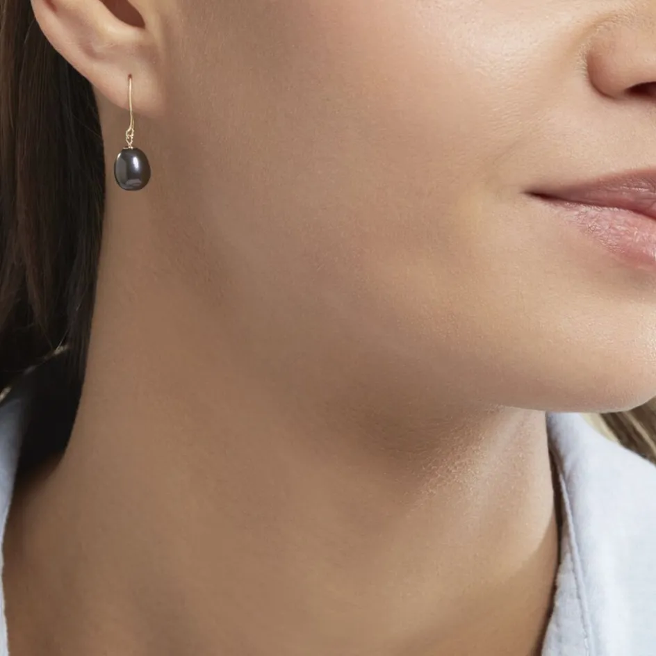 Clearance Histoire d'Or Boucles D'oreilles Pendantes Severiane Or Jaune Perle De Culture