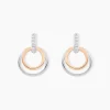 Outlet Histoire d'Or Boucles D'oreilles Pendantes Eloisia Or Bicolore Diamant