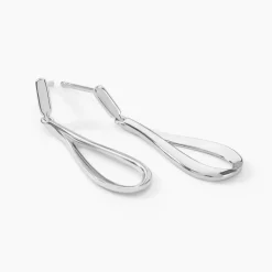 Best Histoire d'Or Boucles D'oreilles Pendantes Sila Argent Blanc