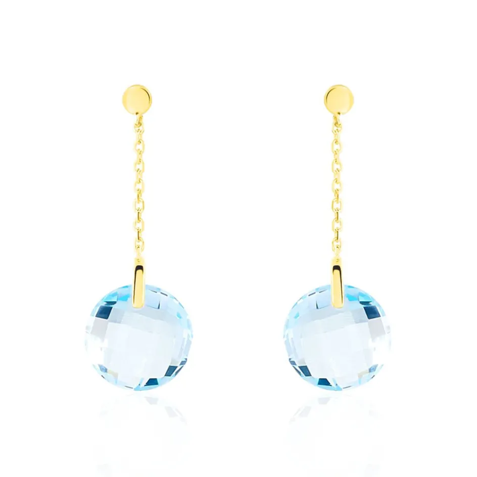 Histoire d'Or Boucles D'oreilles Pendantes Ludmille Or Jaune Topaze* Boucles D'Oreilles|Boucles D'Oreilles Pendantes