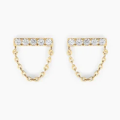 Best Histoire d'Or Boucles D'oreilles Pendantes Bartolomeo Or Jaune Oxyde De Zirconium