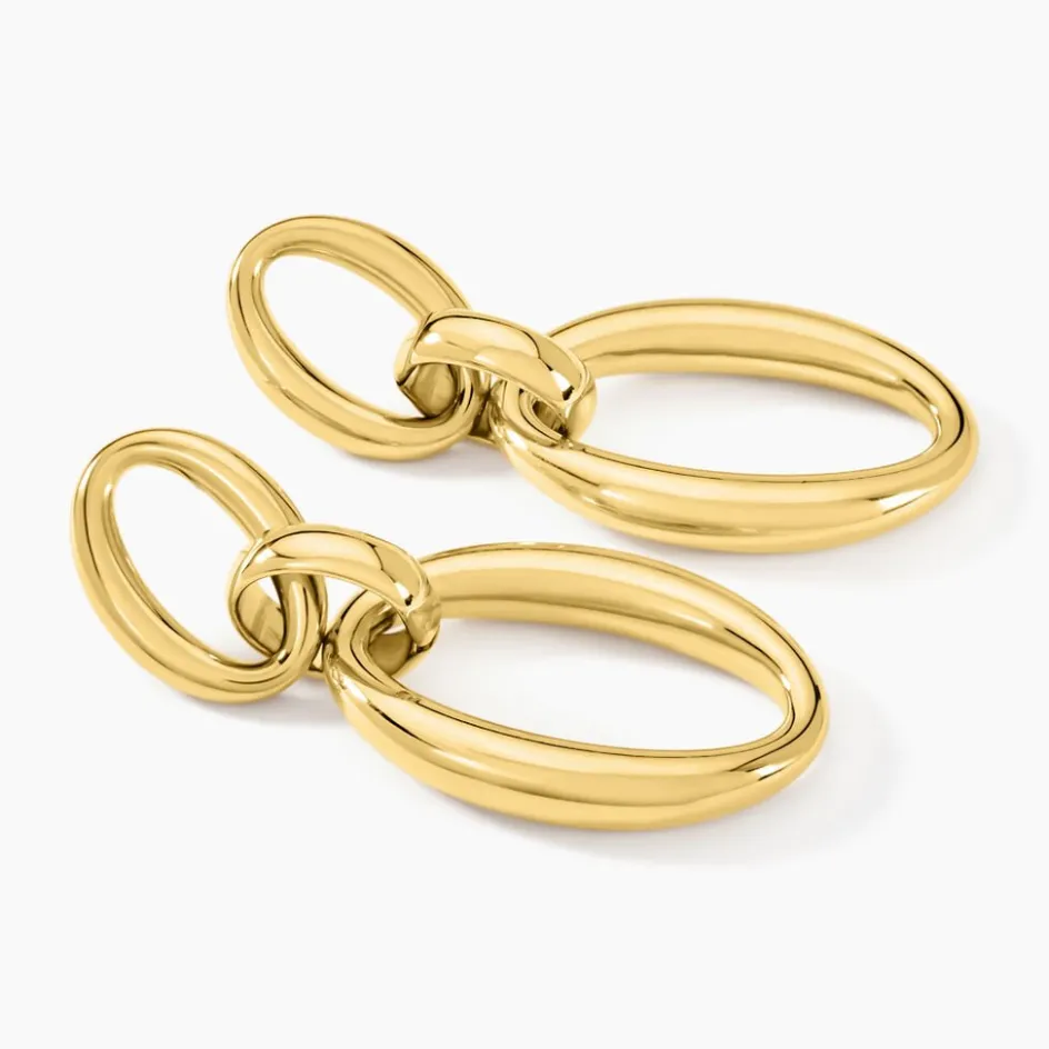 Histoire d'Or Boucles D'oreilles Pendantes Zeilah Acier Jaune* Boucles D'Oreilles|Boucles D'Oreilles Fantaisie