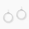 Best Histoire d'Or Boucles D'oreilles Pendantes Nadiona Argent Blanc