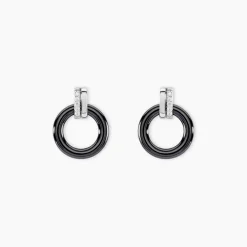Outlet Histoire d'Or Boucles D'oreilles Pendantes Bertillianne Argent Céramique Et Oxyde