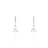 Outlet Histoire d'Or Boucles D'oreilles Pendantes Eowyn Argent Blanc Oxyde De Zirconium